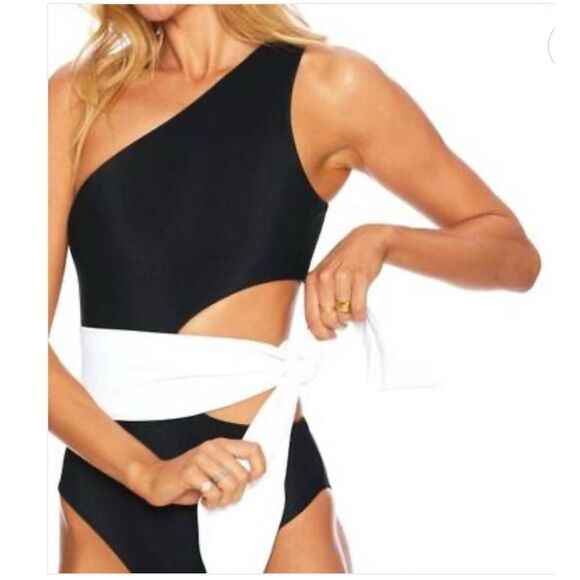✨ BEACH RIOT “Carlie” One-Shoulder Cutout Swimsuit – Size S – Made in USA - Picture 8 of 16